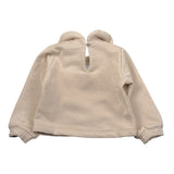 Meilisa Bai Felpa tinta unita con Colletto E Stampa Beige per Neonata FL6648 BEIGE MEILISA BAI 