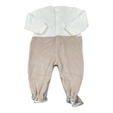 Melby Tutina Bicolore con Stampa Bianco per Neonato 25N0190 BIANCO MELBY 