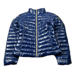 Met Giubbino tinta unita con Zip Blu per Bambina 55PM BLU MET 