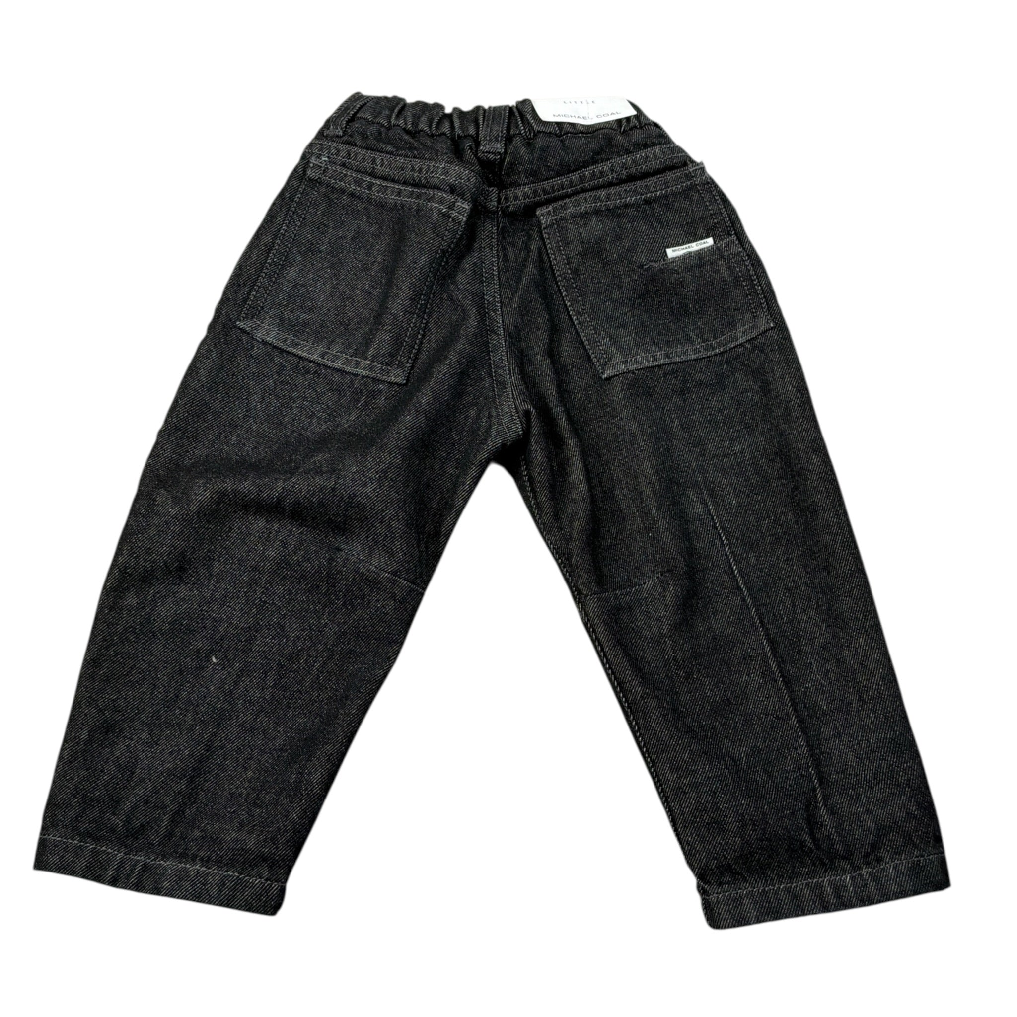Michael Coal Jeans tinta unita con Girovita Regolabile Blu per Neonato 1171W26 BLU MICHAEL COAL 