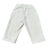 Michael Coal Pantalone tinta unita con Elastico In Vita Bianco per Neonato 3211F25N BIANCO MICHAEL COAL 