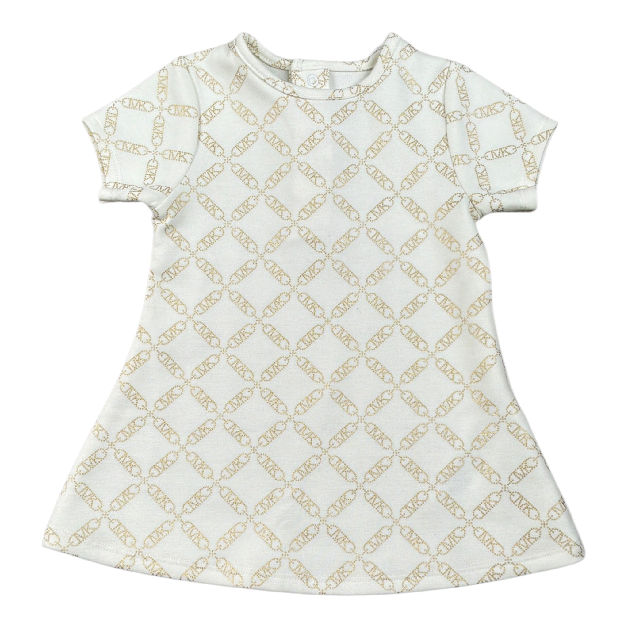 Michael Kors Abito tinta unita con Stampa Bianco per Neonata R30311 BIANCO MICHAEL KORS 