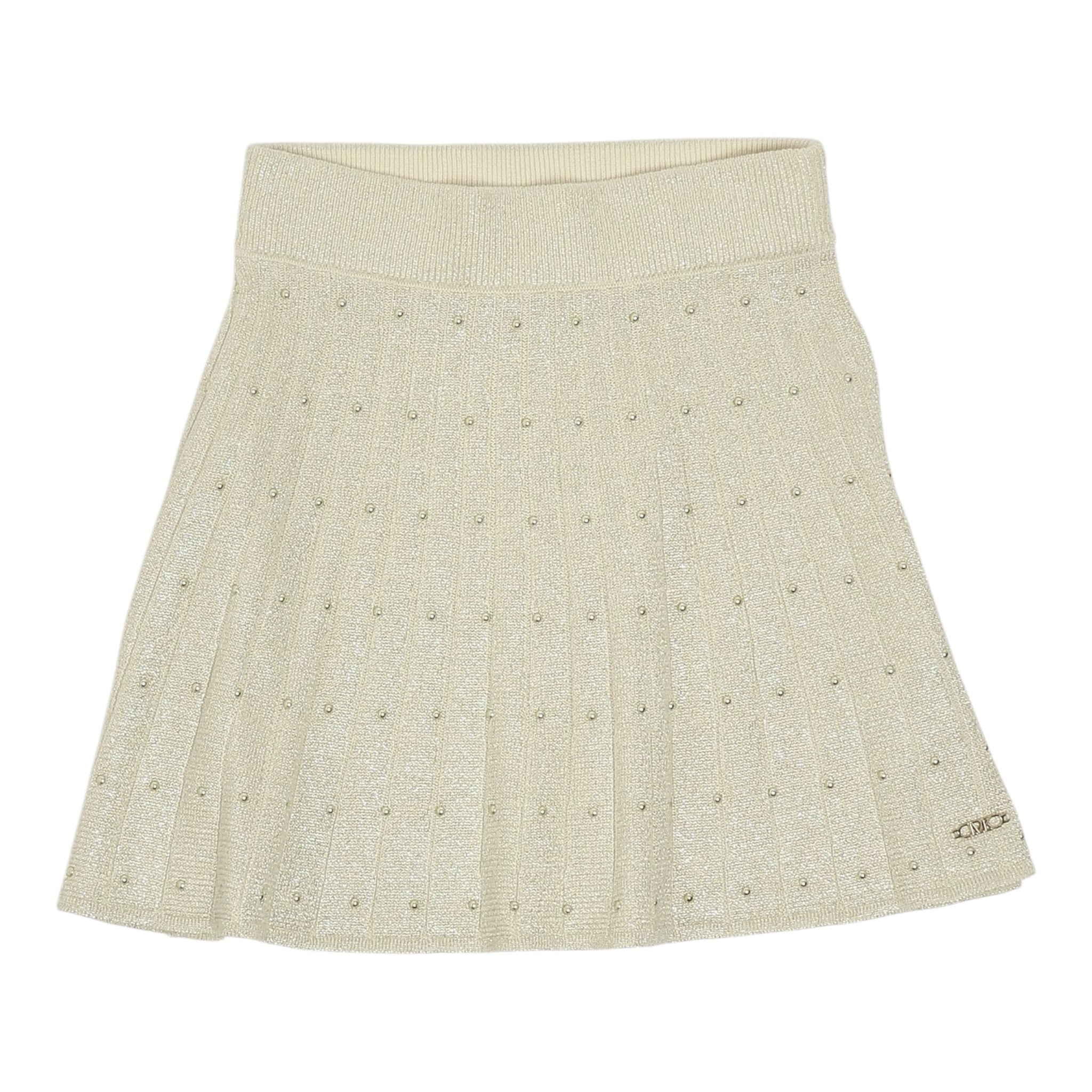 Michael Kors Gonna tinta unita con Elastico In Vita Beige per Bambina R30439XX BEIGE MICHAEL KORS 