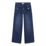 Michael Kors Jeans tinta unita con Girovita Regolabile Blu per Bambina R30447 BLU MICHAEL KORS 