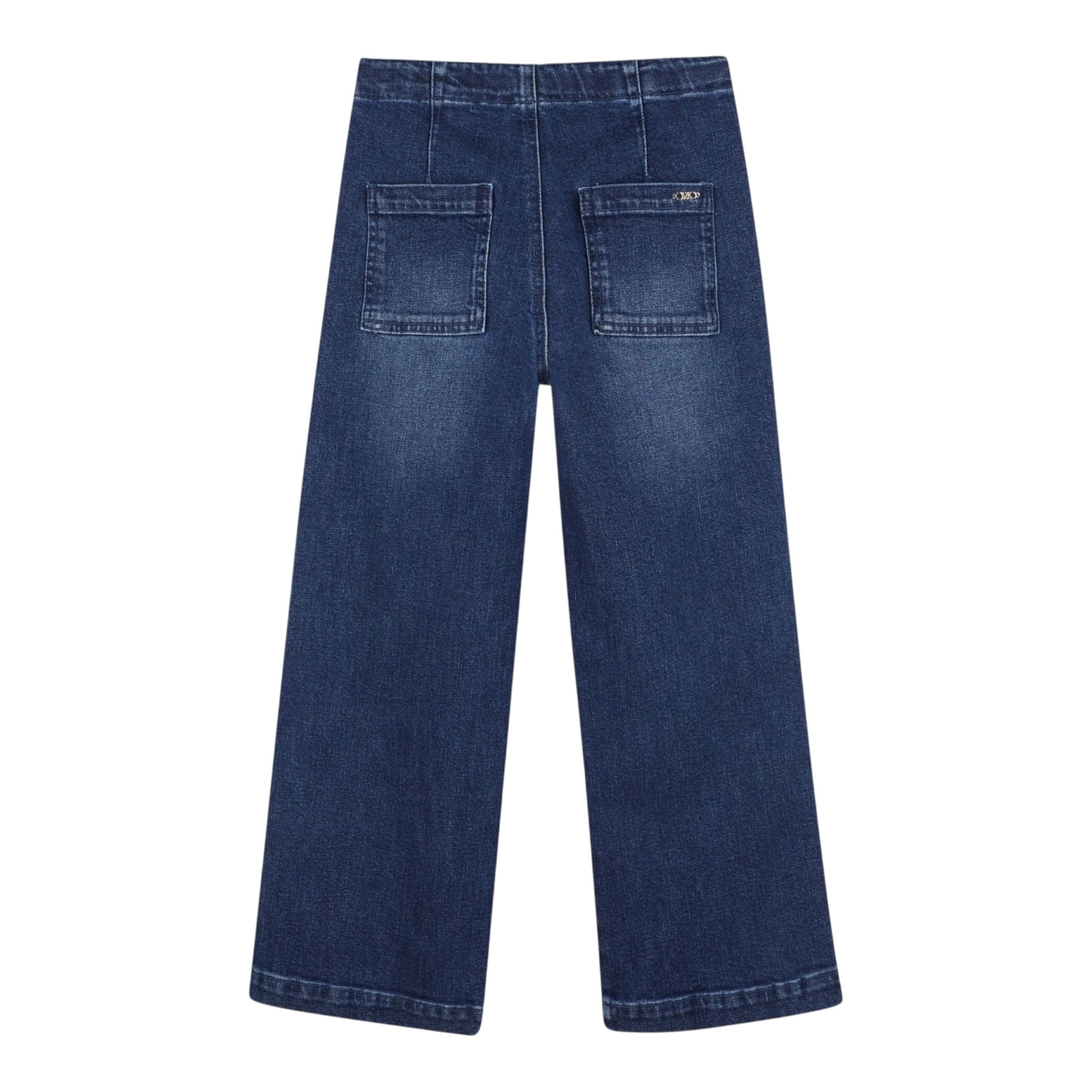 Michael Kors Jeans tinta unita con Girovita Regolabile Blu per Bambina R30447X BLU MICHAEL KORS 