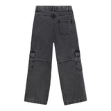 Michael Kors Jeans tinta unita con Girovita Regolabile Nero per Bambina R30451 NERO MICHAEL KORS 