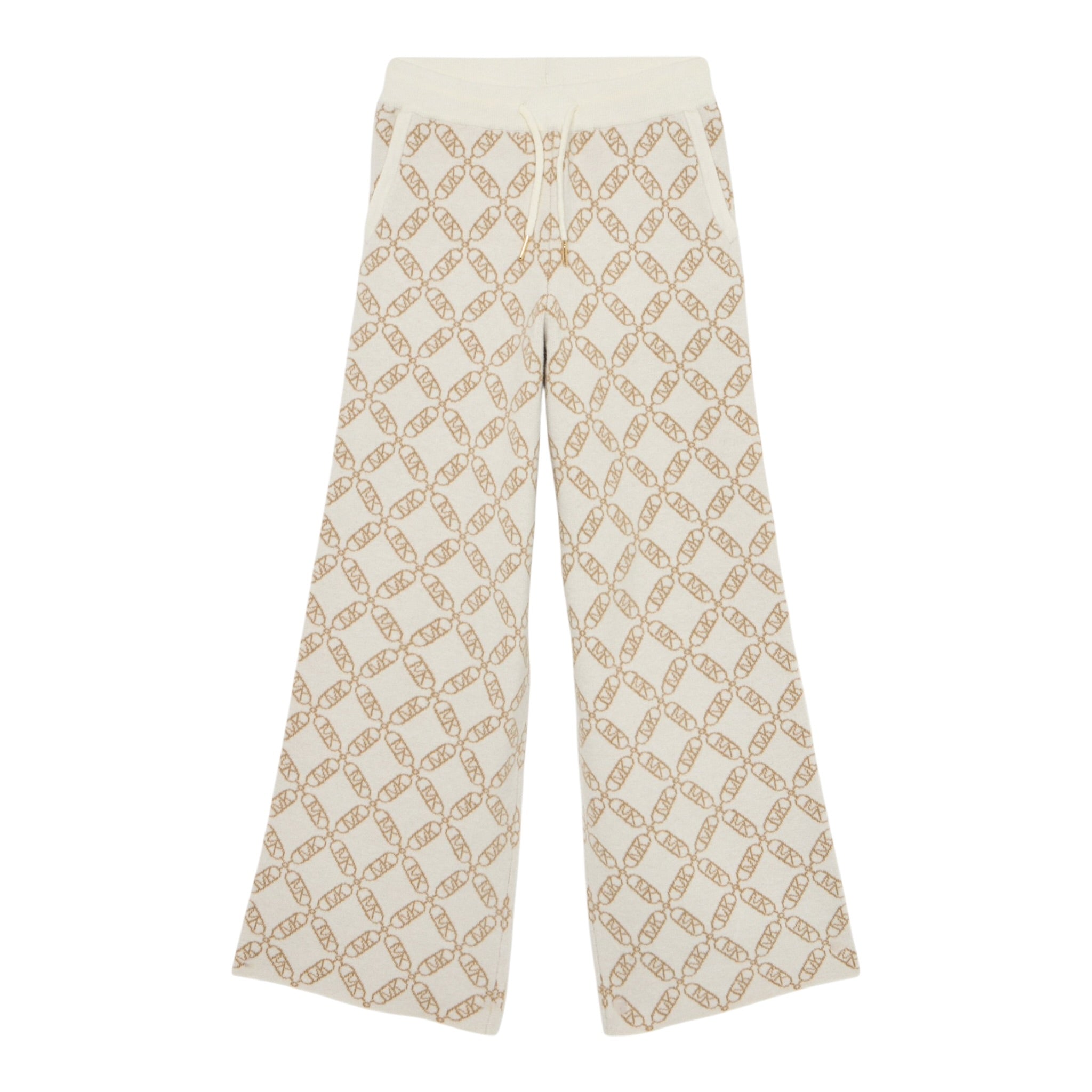 Michael Kors Pantalone tinta unita Modello Palazzo Panna per Bambina R30452 PANNA MICHAEL KORS 
