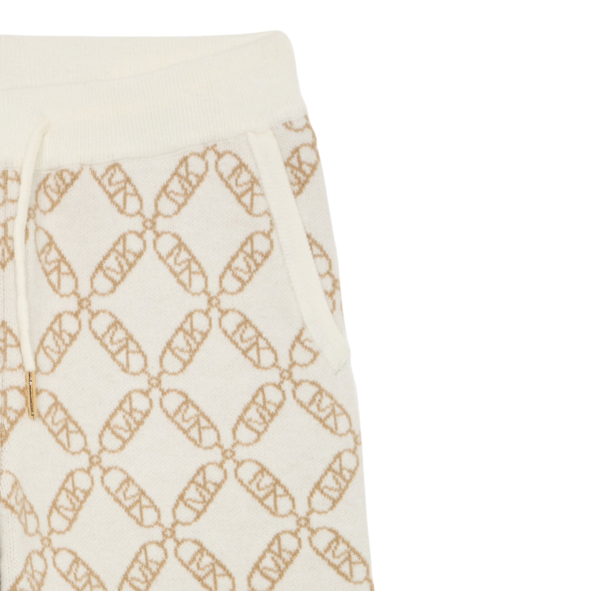 Michael Kors Pantalone tinta unita Modello Palazzo Panna per Bambina R30452 PANNA MICHAEL KORS 