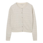 Michael Kors Cardigan tinta unita con Applicazioni Beige per Bambina R30466 BEIGE MICHAEL KORS 