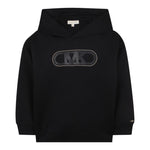 Michael Kors Felpa tinta unita con Stampa E Cappuccio Nero per Bambina R30473 NERO MICHAEL KORS 