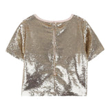 Michael Kors Camicia Mezza Manica Paillettata Oro per Bambina R30477 ORO MICHAEL KORS 