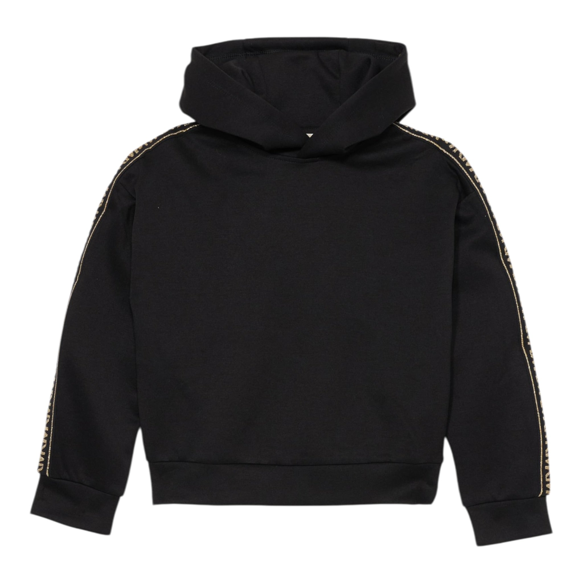 Michael Kors Felpa tinta unita con Profili In Contrasto Nero per Bambina R30478X NERO MICHAEL KORS 