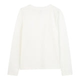 Michael Kors Shirt Girocollo tinta unita con Logo Panna per Neonata R30488 PANNA MICHAEL KORS 