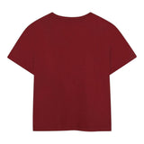 Michael Kors T-Shirt tinta unita con Logo Bordeaux per Bambina R30494 BORDEAUX MICHAEL KORS 
