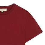Michael Kors T-Shirt tinta unita con Logo Bordeaux per Bambina R30494 BORDEAUX MICHAEL KORS 