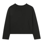 Michael Kors Shirt Girocollo tinta unita con Logo Nero per Bambina R30495 NERO MICHAEL KORS 