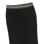 Michael Kors Pantalone tinta unita Modello Zampa con Elastico In Vita Logato Nero per Bambina R30496X NERO MICHAEL KORS 