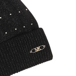 Michael Kors Cappello tinta unita con Pon Pon Nero per Bambina R30518 NERO MICHAEL KORS 