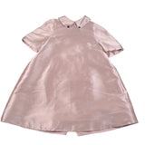 Mimisol Abito tinta unita Mezza Manica con Colletto Rosa per Bambina MFAB664 ROSA MIMISOL 