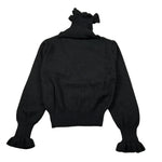 Mimisol Maglia Collo Alto tinta unita Nero per Bambina MFMA052 NERO MIMISOL 