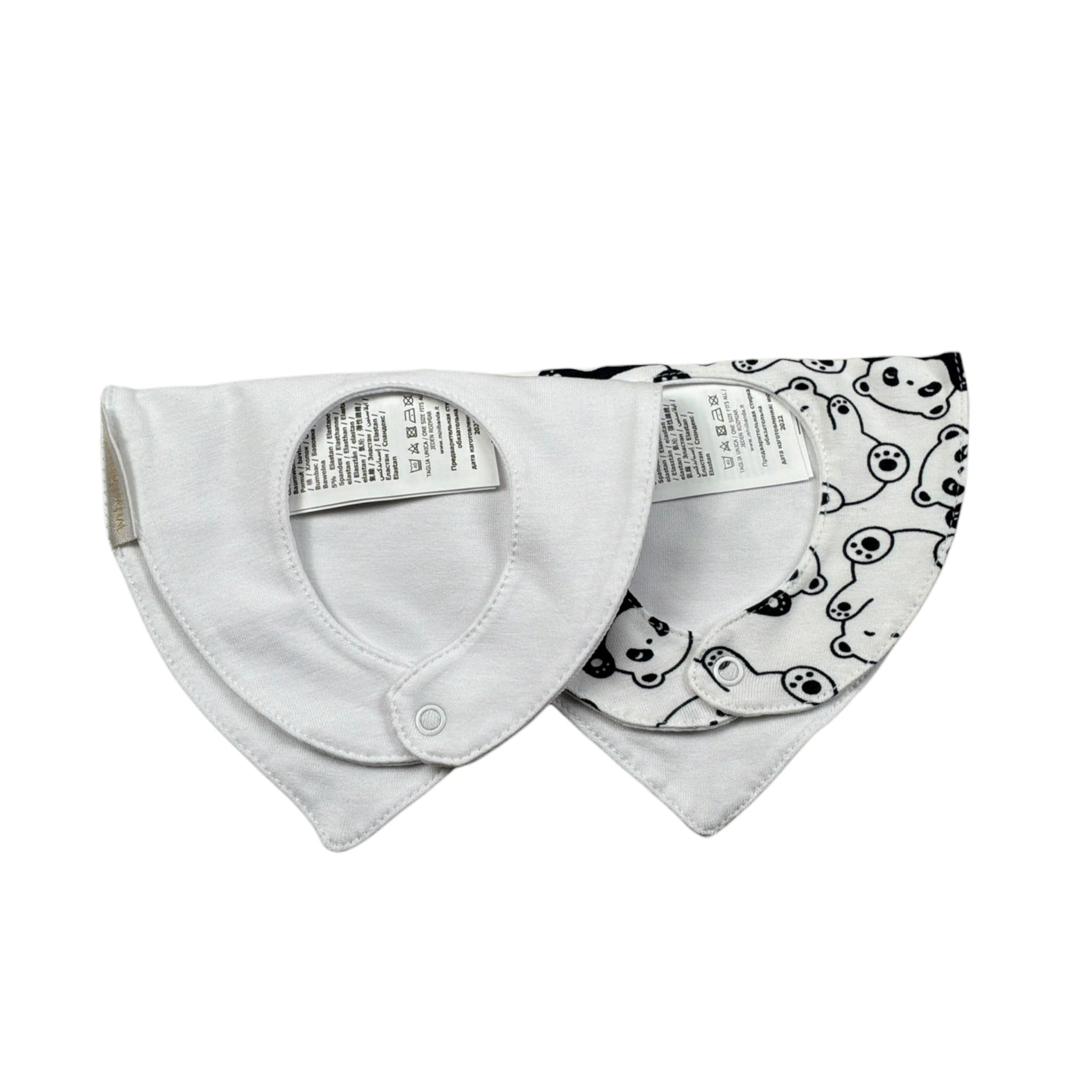 Mini Banda Set 2 Pezzi Bavette Panna per Neonato 36321 PANNA MINI BANDA 