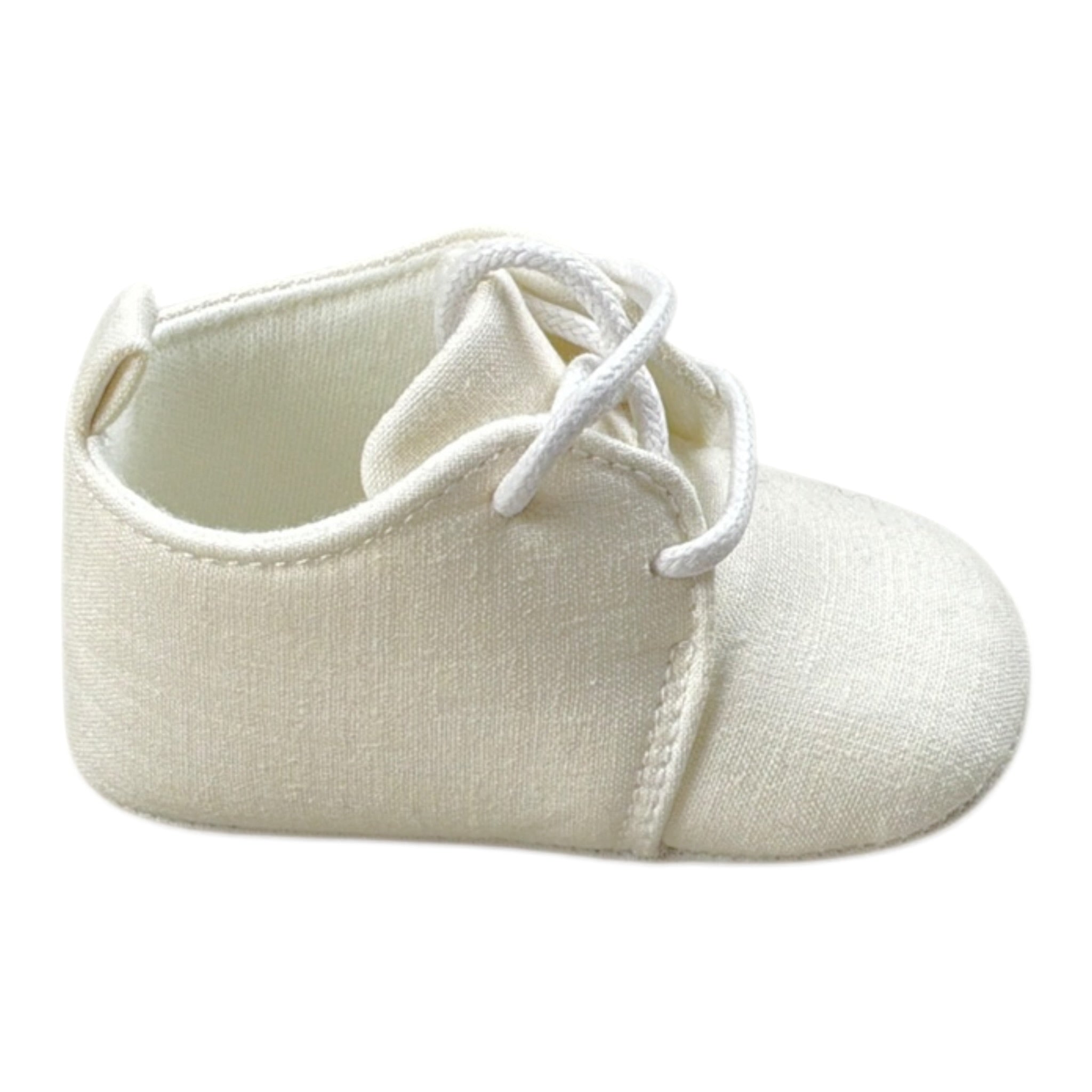 Mini Banda Sneakers tinta unita con Lacci Bianco per Neonato 38301 BIANCO MINI BANDA 