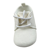Mini Banda Sneakers tinta unita con Lacci Bianco per Neonato 38301 BIANCO MINI BANDA 