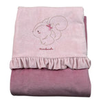 Mini Banda Coperta tinta unita In Ciniglia Rosa per Bambina 3F360 ROSA MINI BANDA 