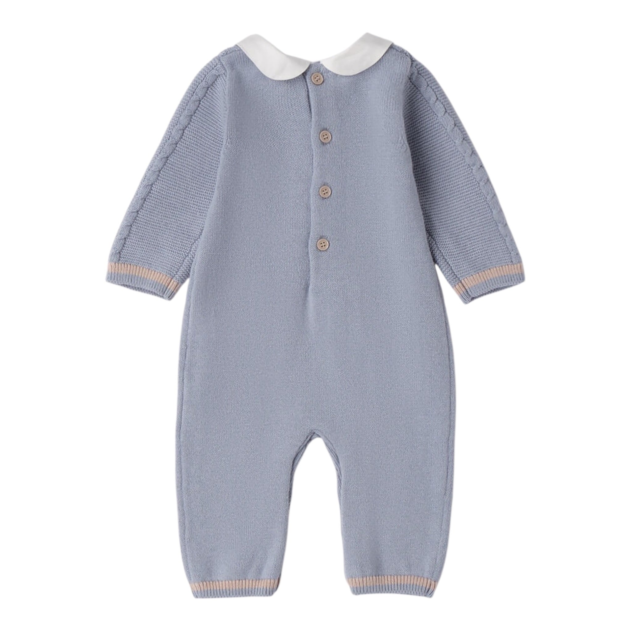 Mini Banda Tutina Manica tinta unita Azzurro per Neonato 3F690 AZZURRO MINI BANDA 