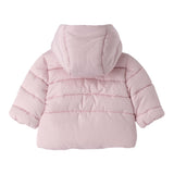 Mini Banda Giubbino tinta unita con Cappuccio Rosa per Neonata 3F737 ROSA MINI BANDA 