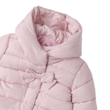 Mini Banda Giubbino tinta unita con Cappuccio Rosa per Neonata 3F737 ROSA MINI BANDA 