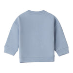 Mini Banda Felpa tinta unita con Stampa Azzurro per Neonato F613 AZZURRO MINI BANDA 