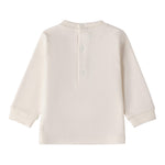 Mini Banda Shirt tinta unita con Stampa Bianco per Neonato F618 BIANCO MINI BANDA 