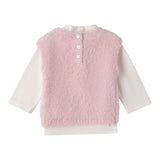 Mini Banda Completo 2Pz Gilet-Shirt Bicolore Bianco/Rosa per Neonata F777 BIANCO/ROSA MINI BANDA 
