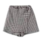 Minibanda Short Bicolore con Fantasia Bianco/Grigio per Bambina 0F361 BIANCO/GRIGIO MINIBANDA 