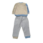 Minibanda Completo 2Pz Felpa-Pantalone Azzurro per Neonato 3F365 AZZURRO MINIBANDA 
