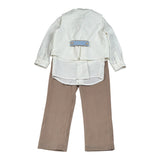 Minu' Completo Cerimonia 4Pz Camicia-Papillon-Gilet-Pantalone Bianco per Neonato M3948L4 BIANCO MINU' 