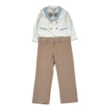 Minu' Completo Cerimonia 4Pz Camicia-Papillon-Gilet-Pantalone Bianco per Neonato M3948L4 BIANCO MINU' 