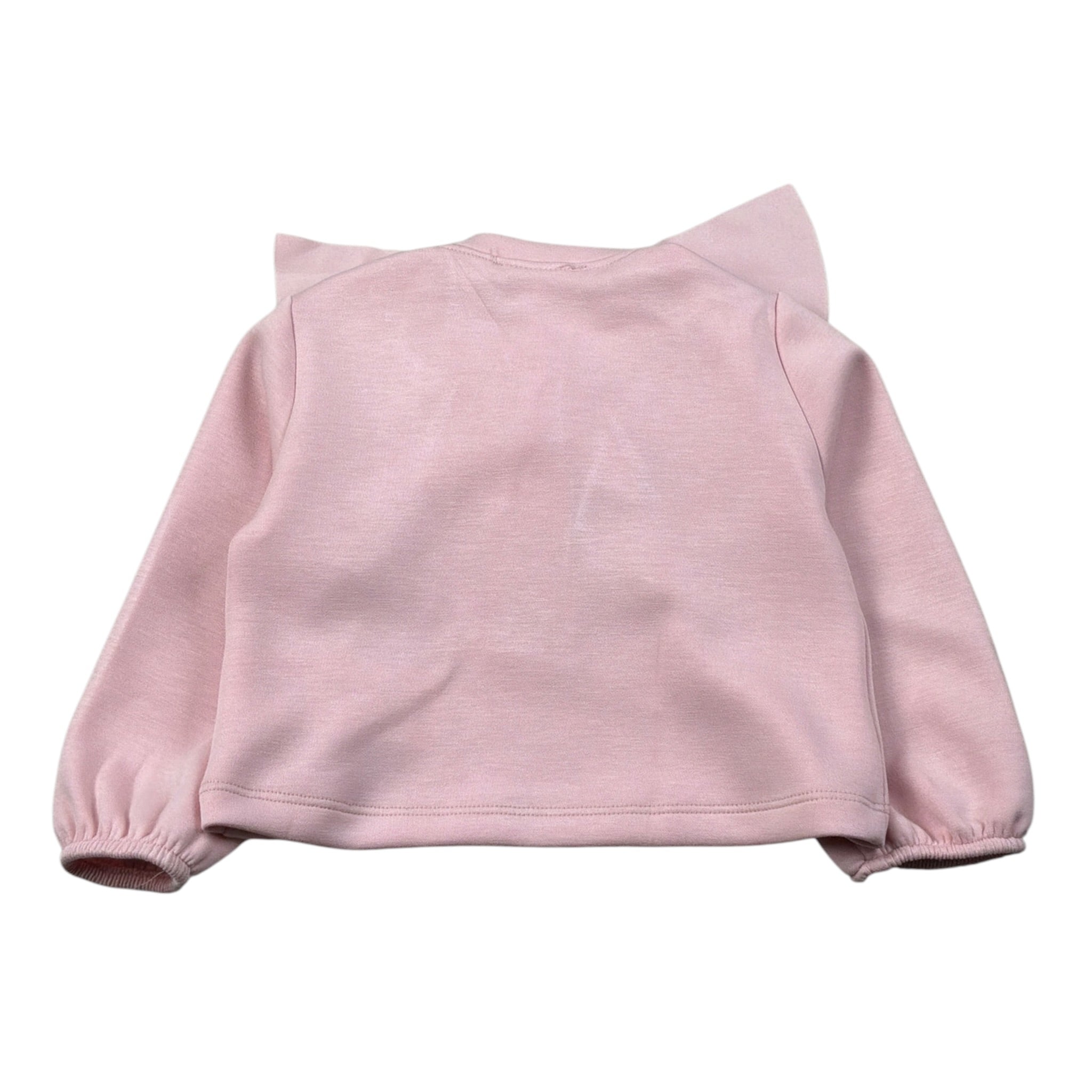 Miss Grant Felpa tinta unita con Rouches Rosa per Bambina MG1367 ROSA MISS GRANT 