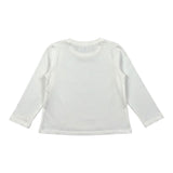 Miss Grant Shirt Girocollo tinta unita con Applicazioni Bianco per Bambina MG1401 BIANCO MISS GRANT 