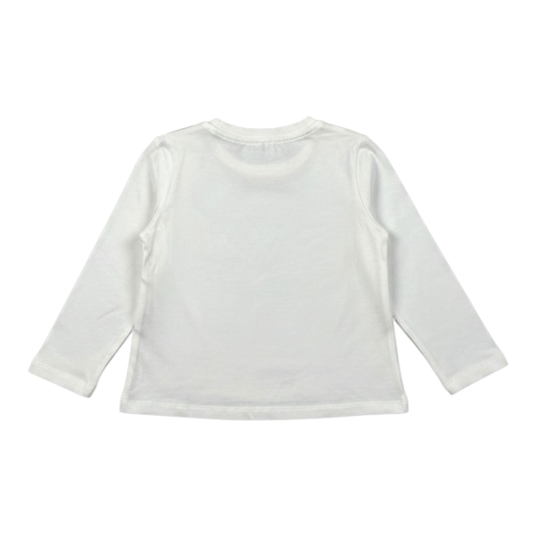 Miss Grant Shirt Girocollo tinta unita con Applicazioni Bianco per Neonata MG1401N BIANCO MISS GRANT 