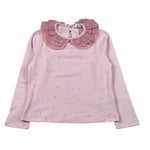 Miss Grant Shirt tinta unita con Colletto Rosa per Bambina MG1417X ROSA MISS GRANT 