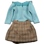 Miss Grant Completo 2 Pezzi Shirt-Gonna Azzurro per Neonata MG14333 AZZURRO MISS GRANT 