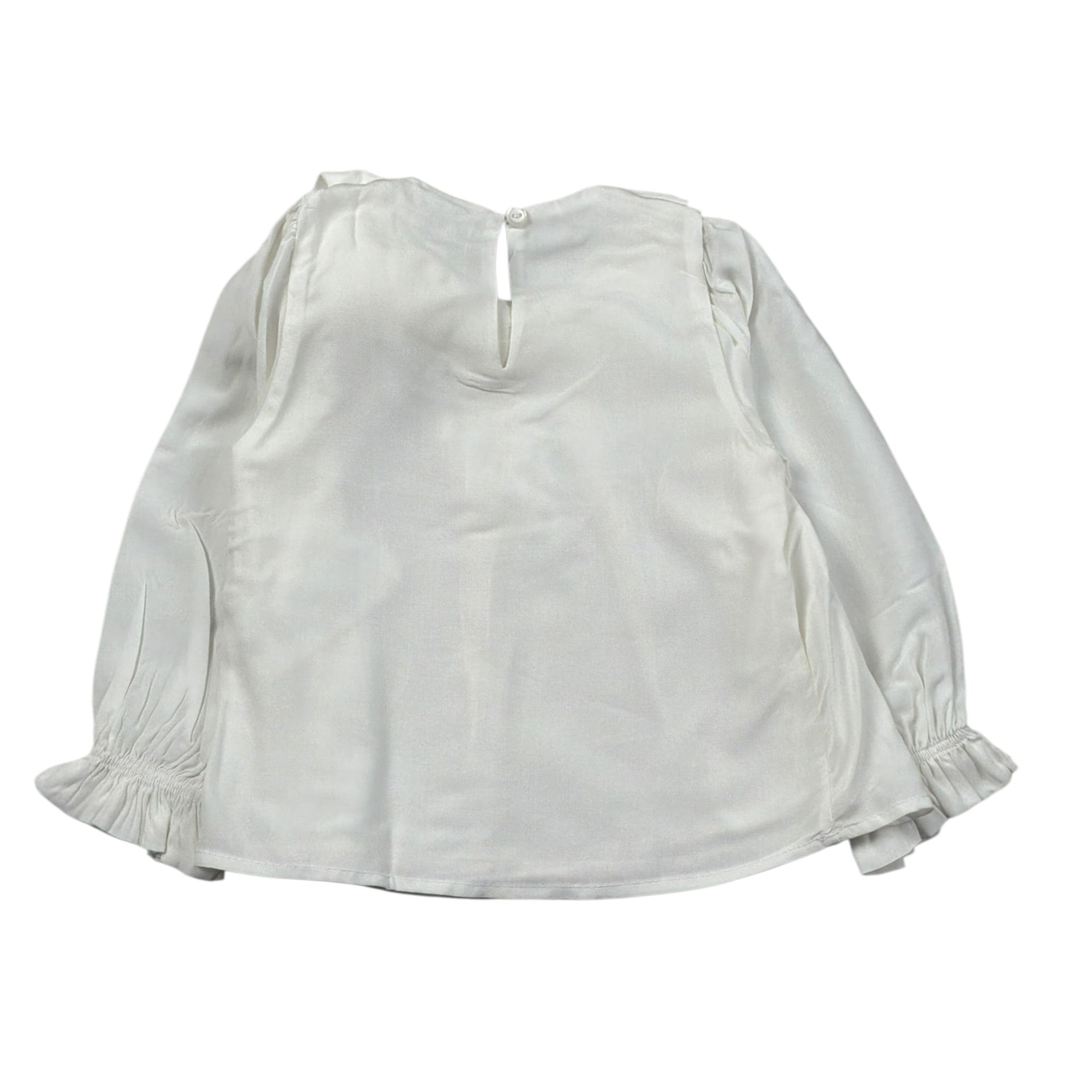 Miss Grant Camicia Manica Lunga tinta unita Bianco per Bambina MG1476J BIANCO MISS GRANT 