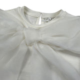 Miss Grant T-Shirt Girocollo tinta unita Panna per Neonata MG14822 PANNA MISS GRANT 