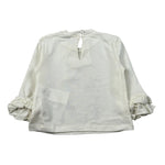 Miss Grant Shirt Girocollo tinta unita con Stampa Panna per Neonata MG1501N PANNA MISS GRANT 