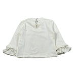 Miss Grant Shirt Girocollo tinta unita con Stampa Bianco per Neonata MG1501NXX BIANCO MISS GRANT 