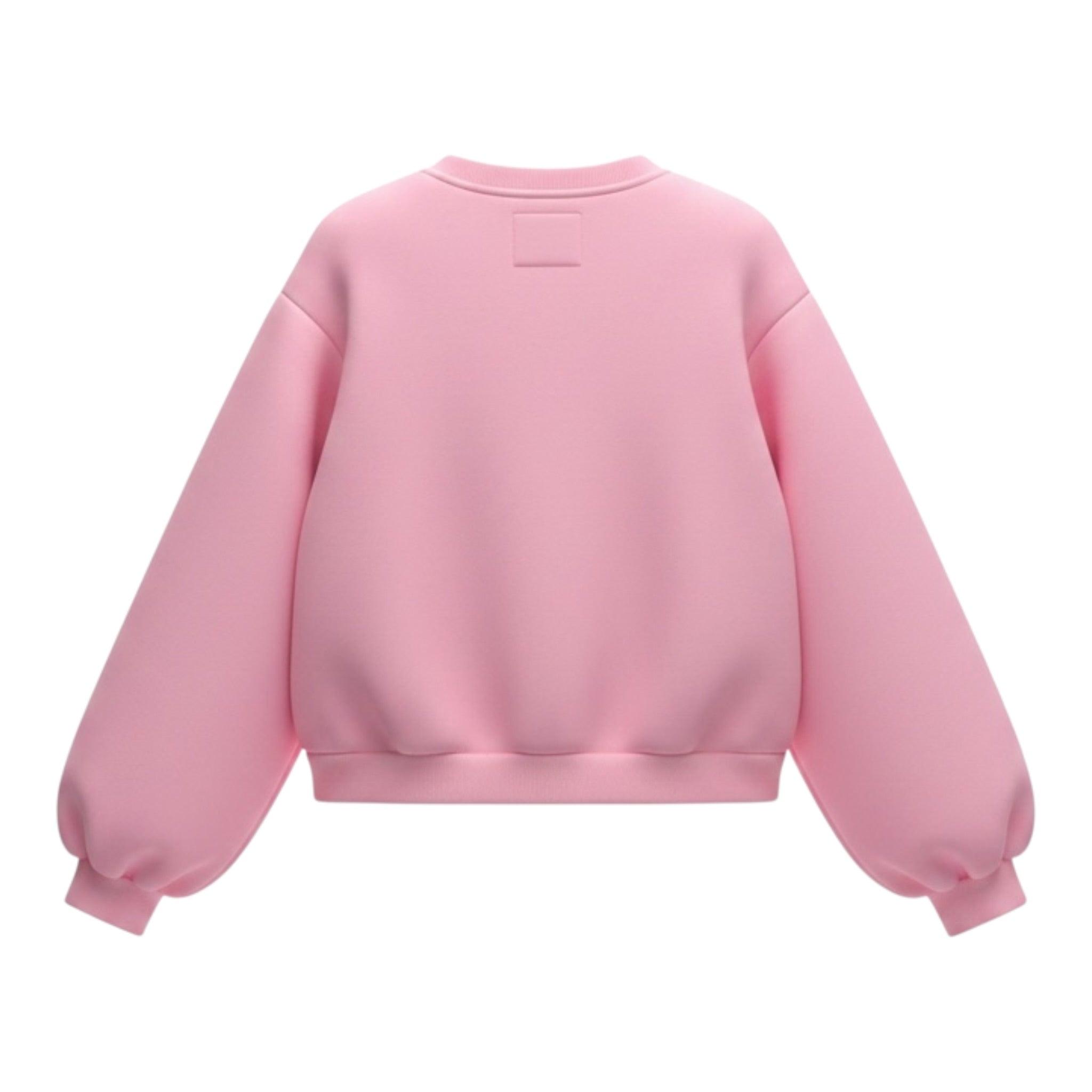 Miss Grant Felpa Girocollo tinta unita con Applicazioni Rosa per Bambina MG1510XJ ROSA MISS GRANT 