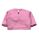 Miss Grant Felpa Girocollo tinta unita con Applicazioni Rosa per Neonata MG1510X ROSA MISS GRANT 