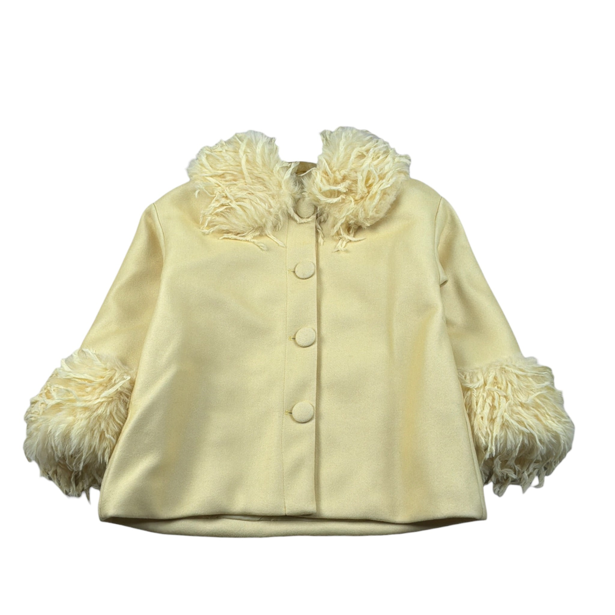 Miss Grant Cappotto tinta unita Giallo per Bambina MG1529 GIALLO MISS GRANT 